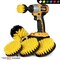 Drill Brush Power Scrubber By Useful Products 5 in W 7 in L Brush, Yellow Y-S-5542O-QC-DB - alternate 4